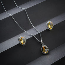 Load image into Gallery viewer, Radiant Halo Pendant set